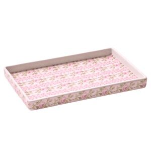 Loveshackfancy strawberry pink macaroon jewelry / perfume vanity porcelain tray